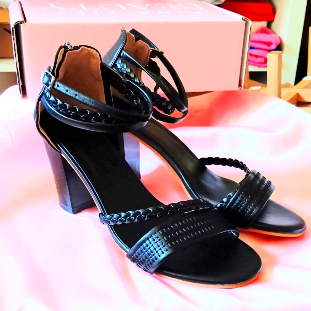 Black Strappy Sandals
